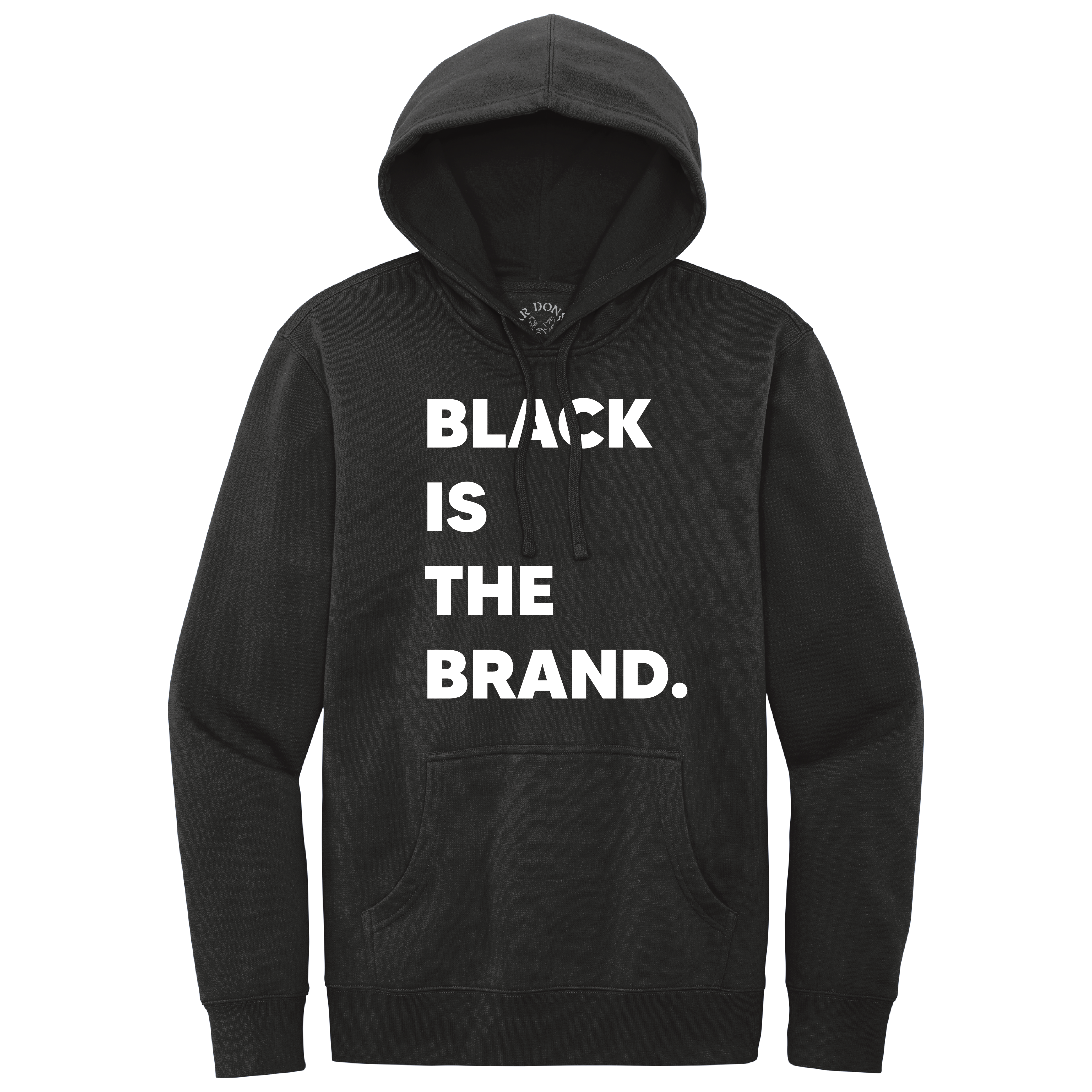 Black hotsell branded hoodie
